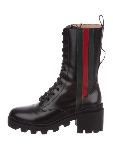 gucci purple combat boots|gucci combat boots for women.